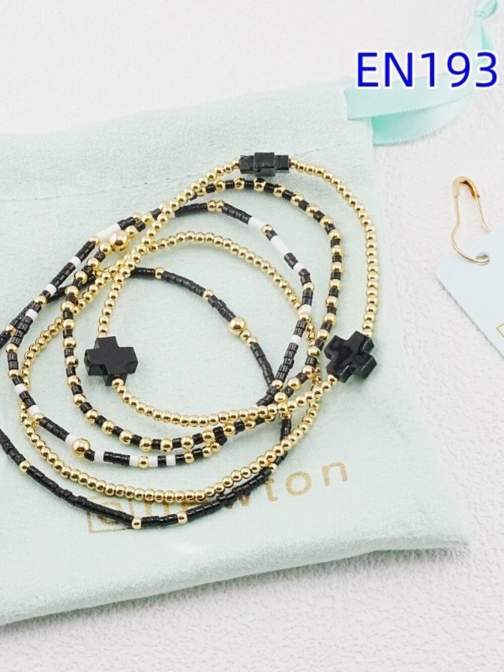 Enewton Colorful Cross Bracelet Set